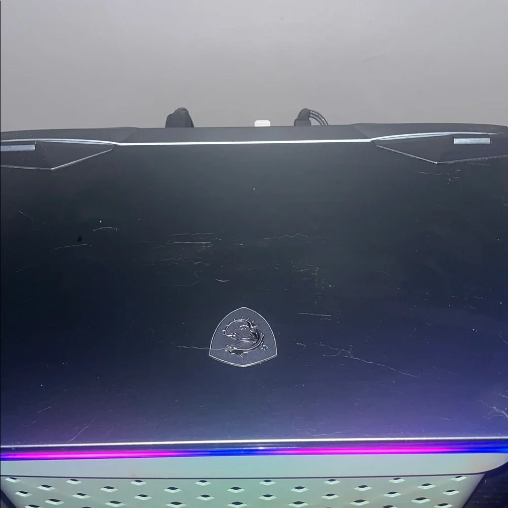 MSI Laptop with Black and RGB Accents